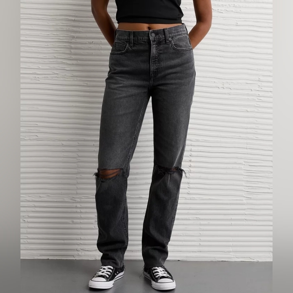 American Eagle Stretch Super High Waisted Stright Jean